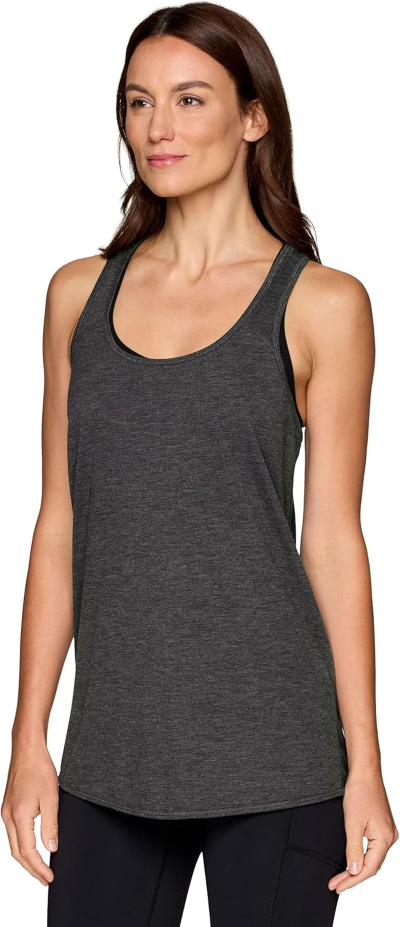 Active Workout Tank Top for Women Racerback Flowy Yoga Top Fashion Detail