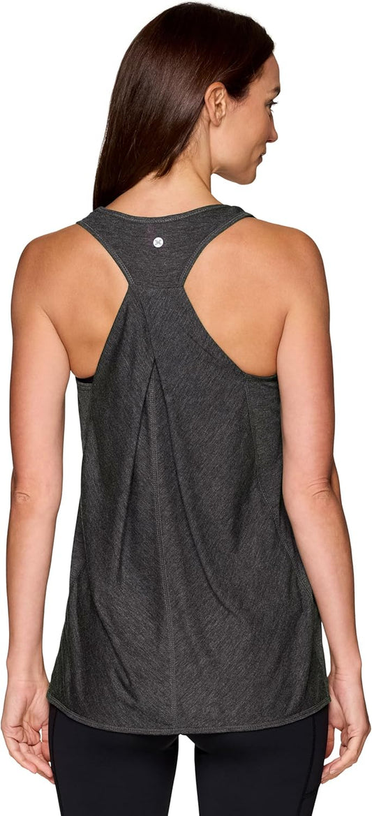 Active Workout Tank Top for Women Racerback Flowy Yoga Top Fashion Detail
